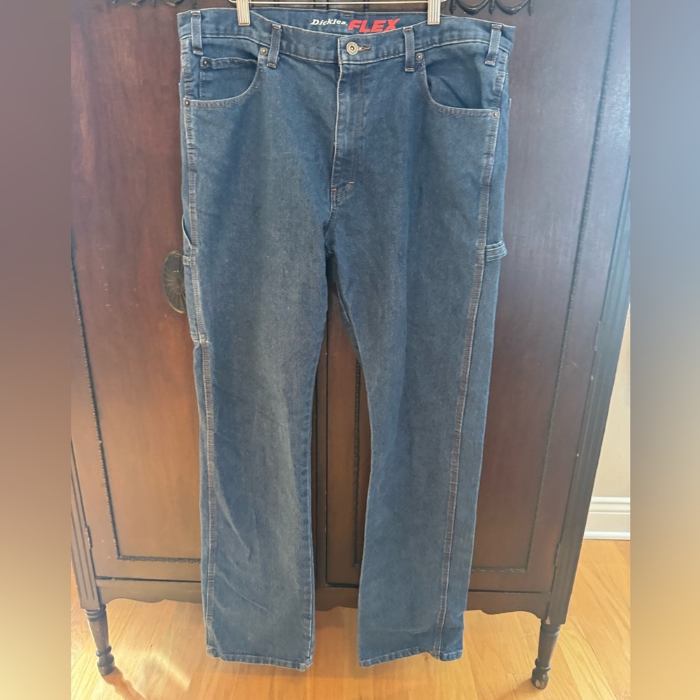 Dickies Men's Relaxed Fit Blue Jeans